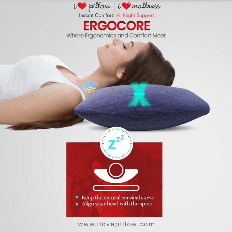 Cool Fit Memory Foam Pillow (4 Color Options)