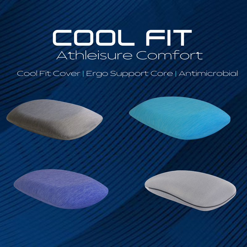 Cool Fit Memory Foam Pillow (4 Color Options)