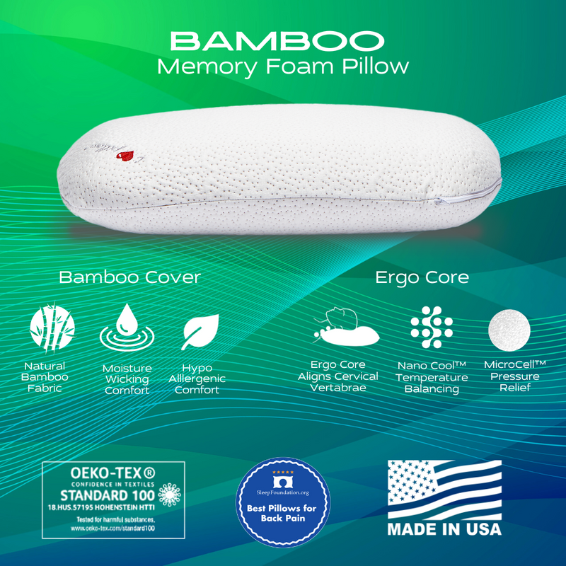 Bamboo Memory Foam Pillow