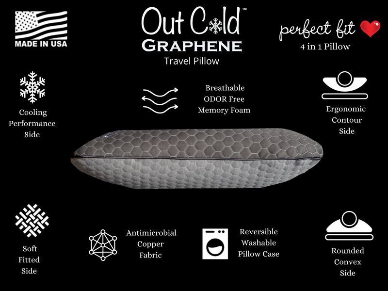 Out Cold Graphene Travel Pillow