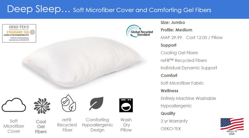 Deep Sleep Down Alternative Pillow